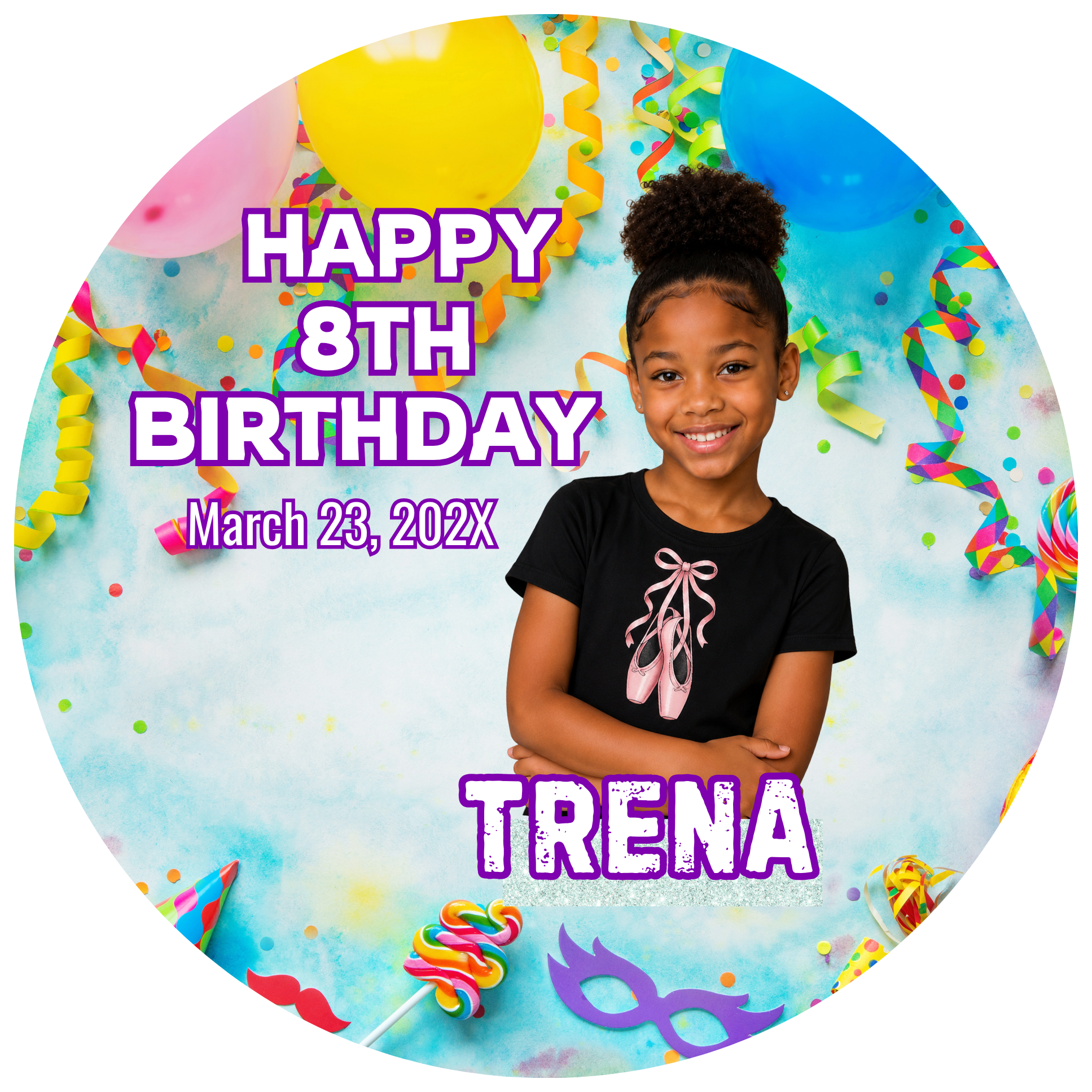 Birthday Photo Buttons & Baby Announcement Buttons