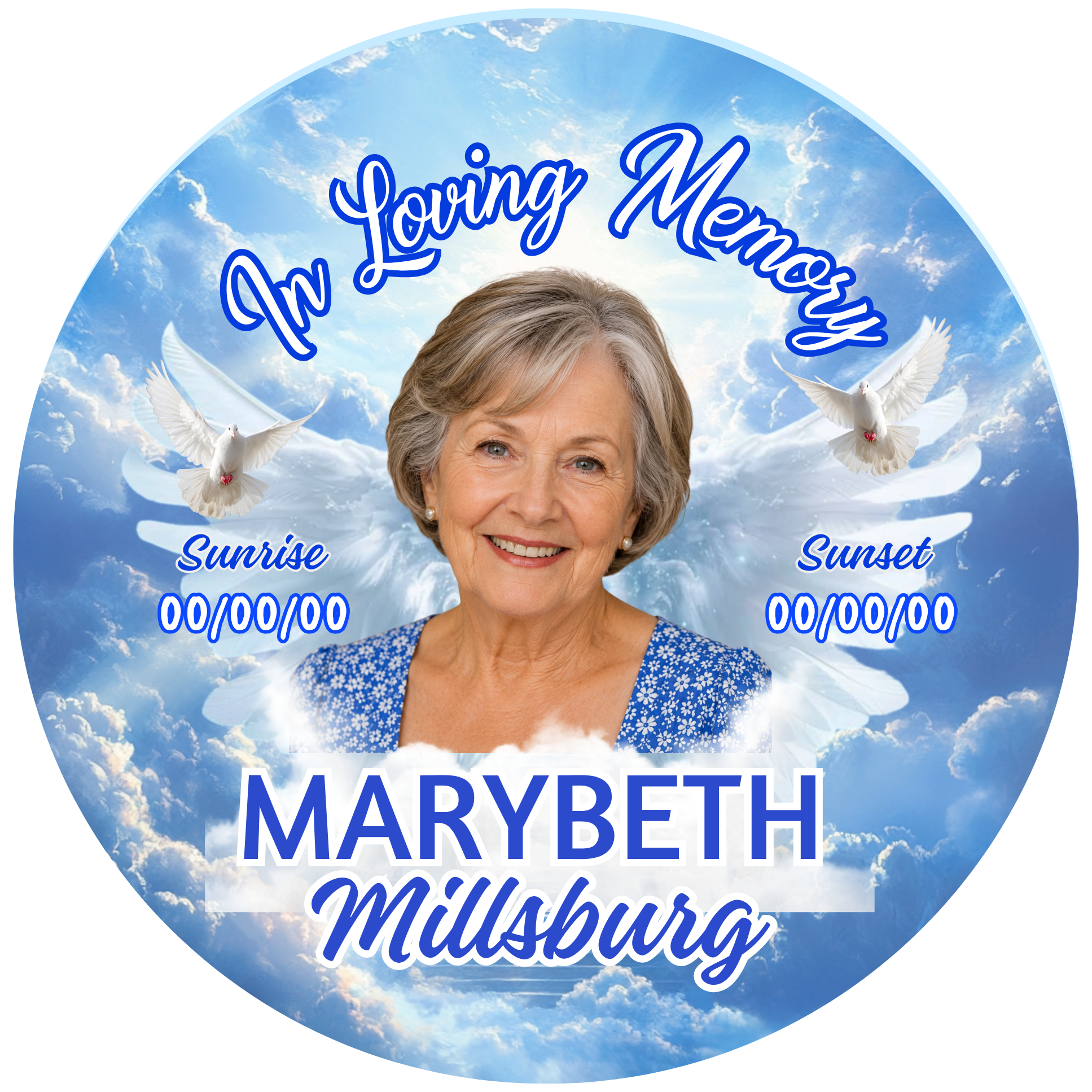 Bereavement & Memorial Photo Buttons
