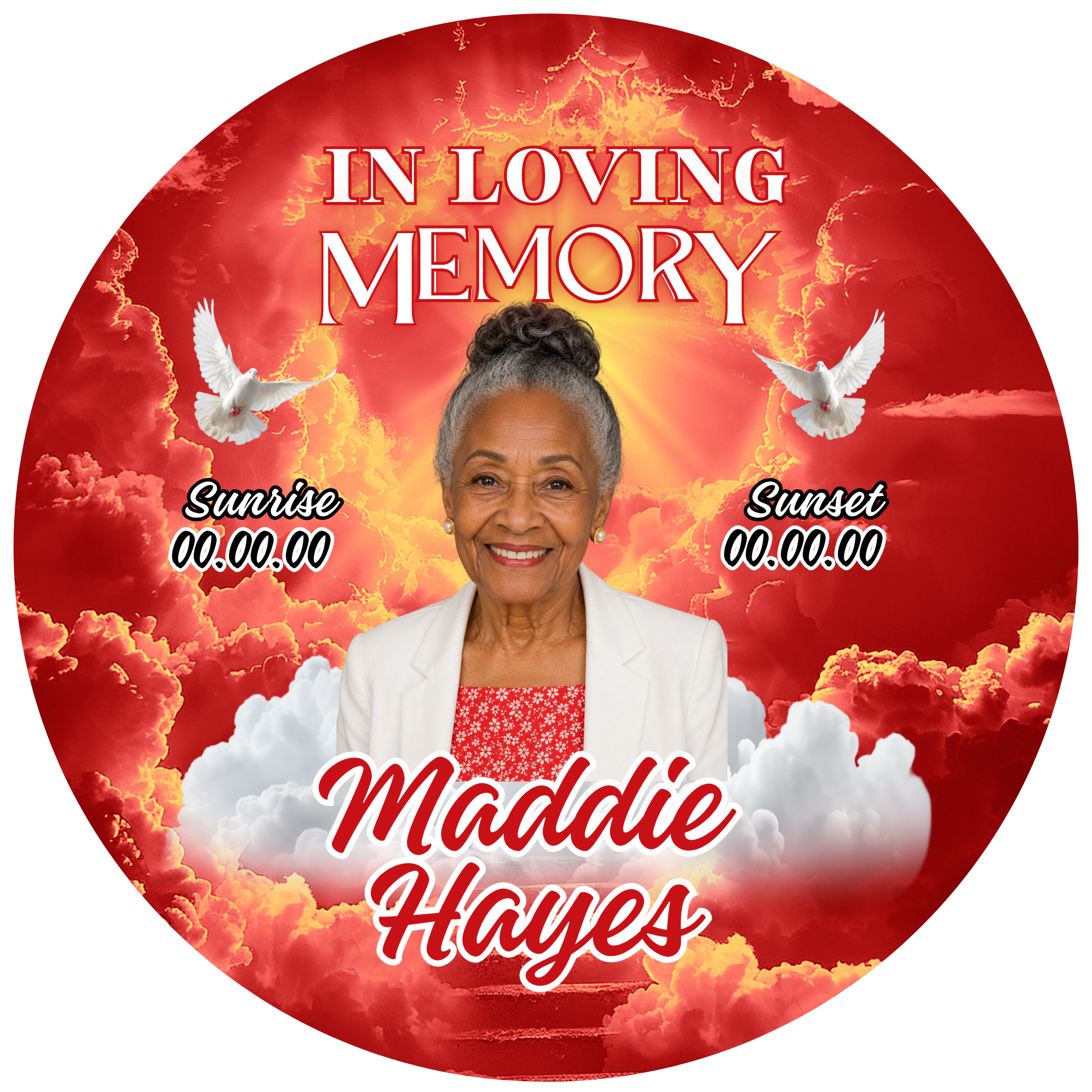 Bereavement & Memorial Photo Buttons