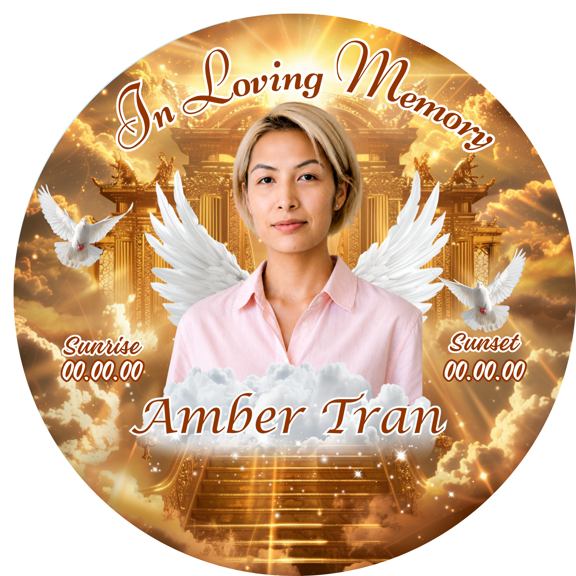 Bereavement & Memorial Photo Buttons
