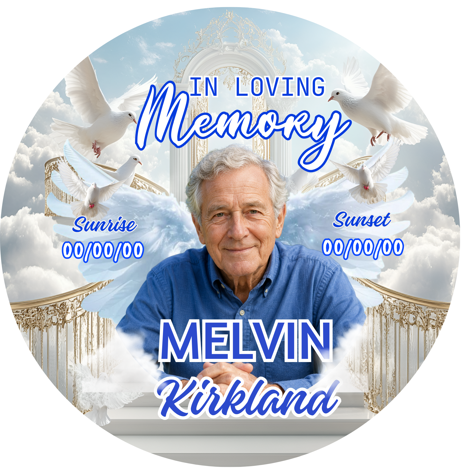 Bereavement & Memorial Photo Buttons