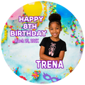 Birthday Photo Buttons Fiesta