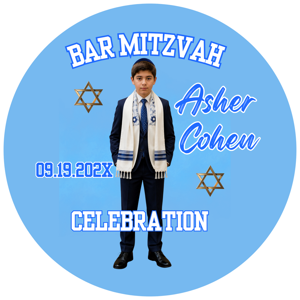Bar Mitzvah Photo Buttons