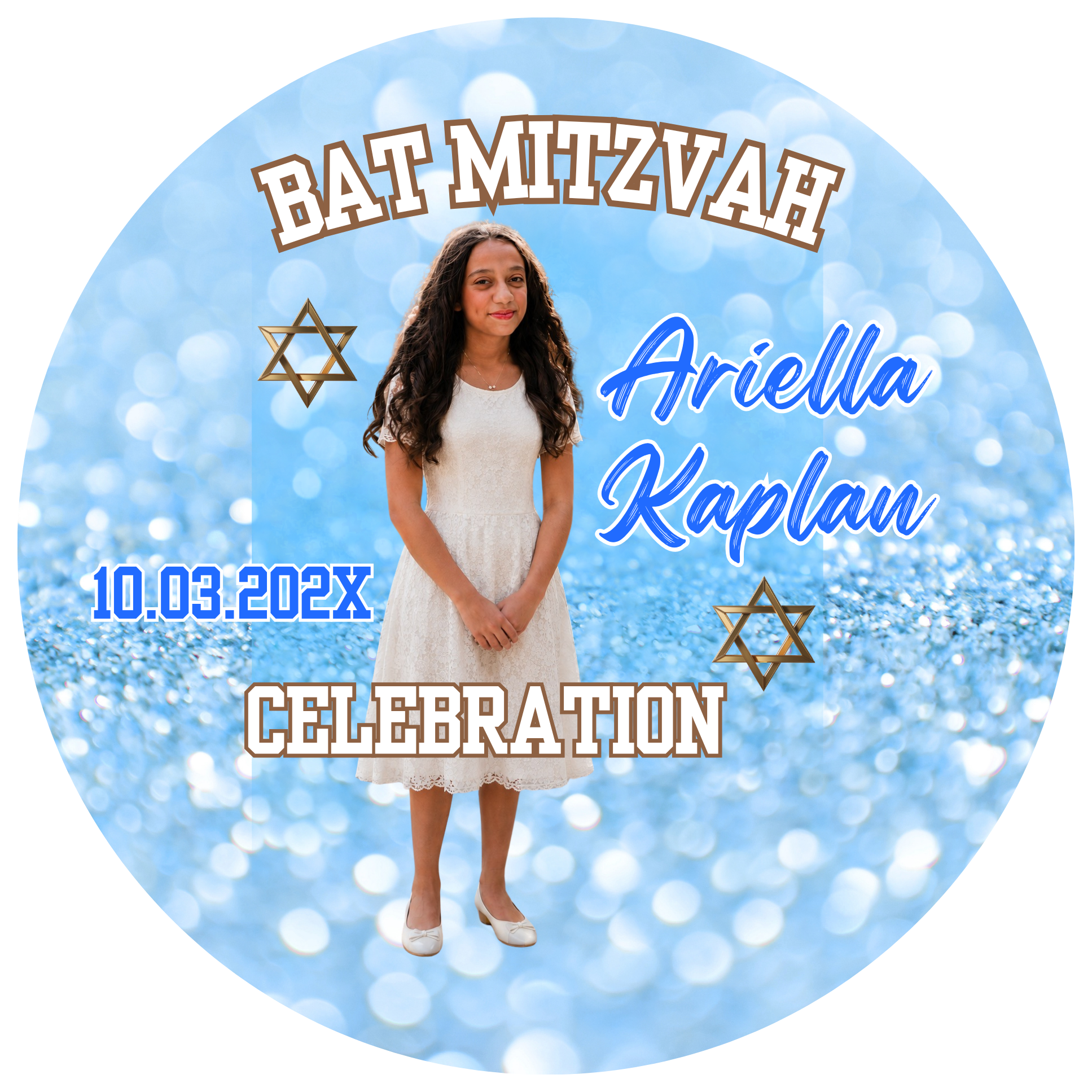 Bat Mitzvah Photo Buttons