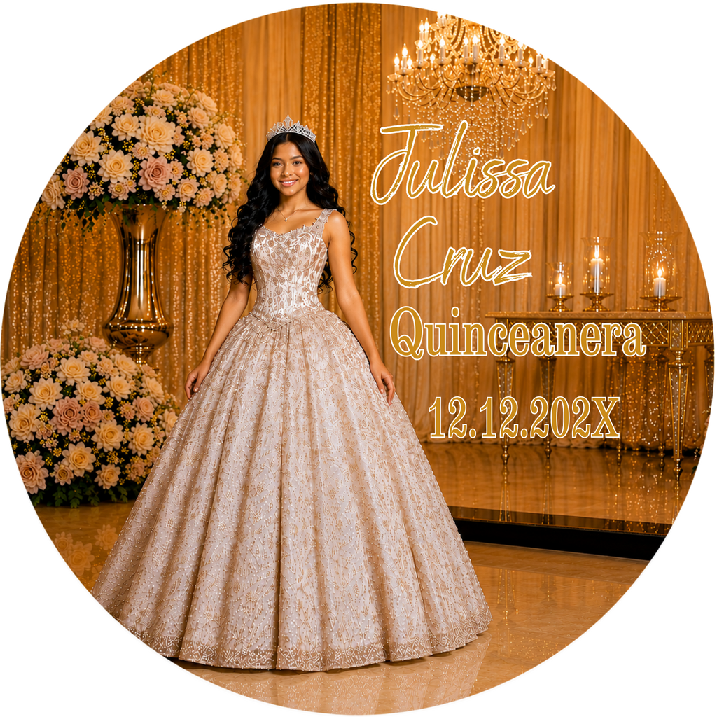 Quinceanera Photo Buttons