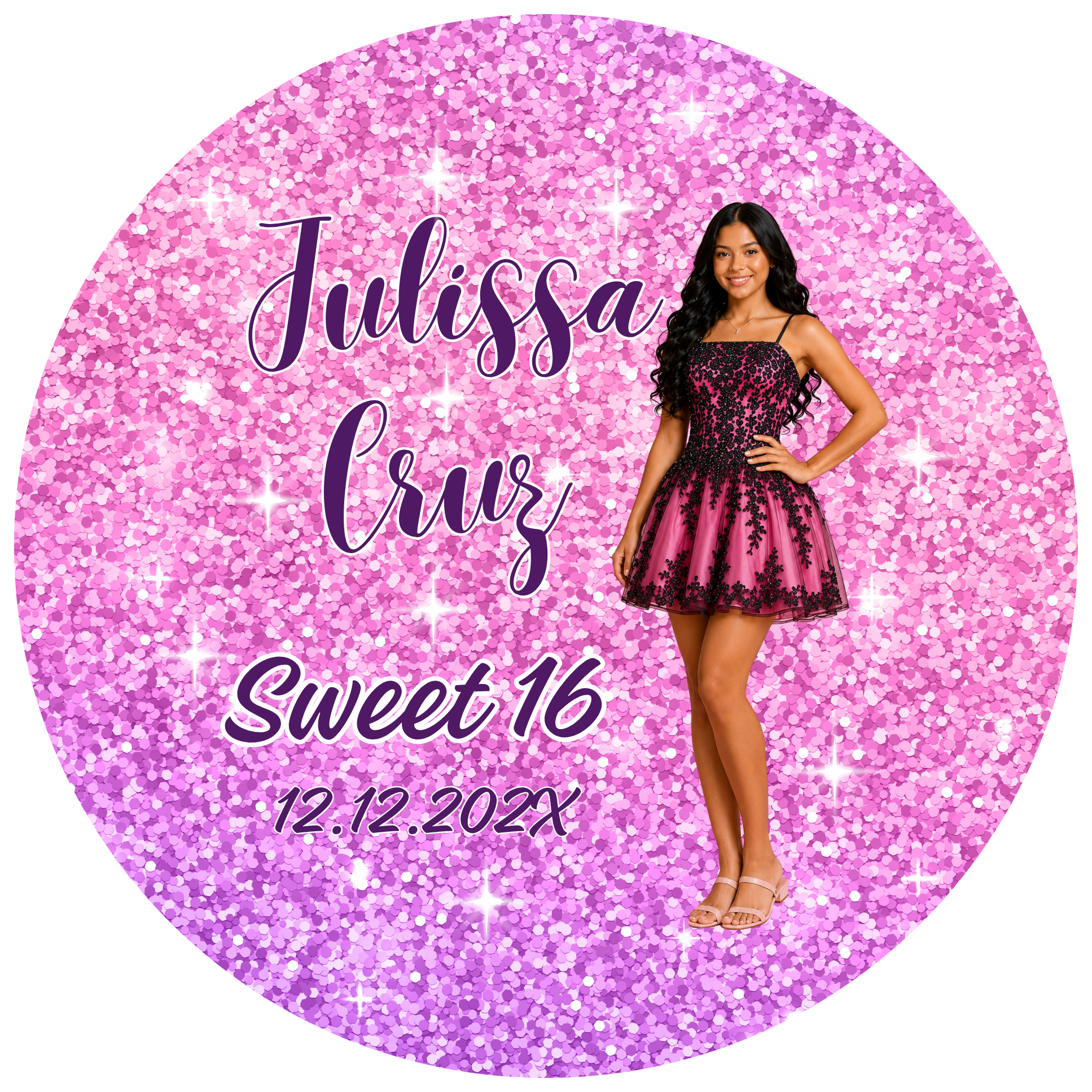 Birthday Photo Buttons Sweet 16