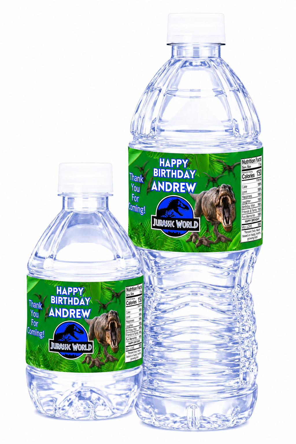 Custom Birthday Water Bottle Stickers Labels Set of 50 - Boy