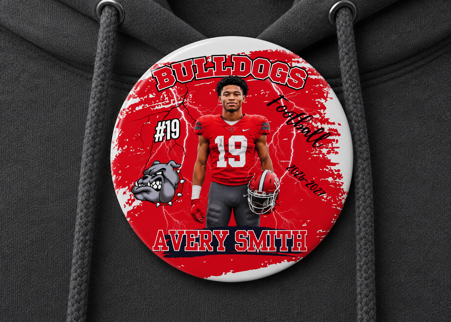 Football Photo Buttons