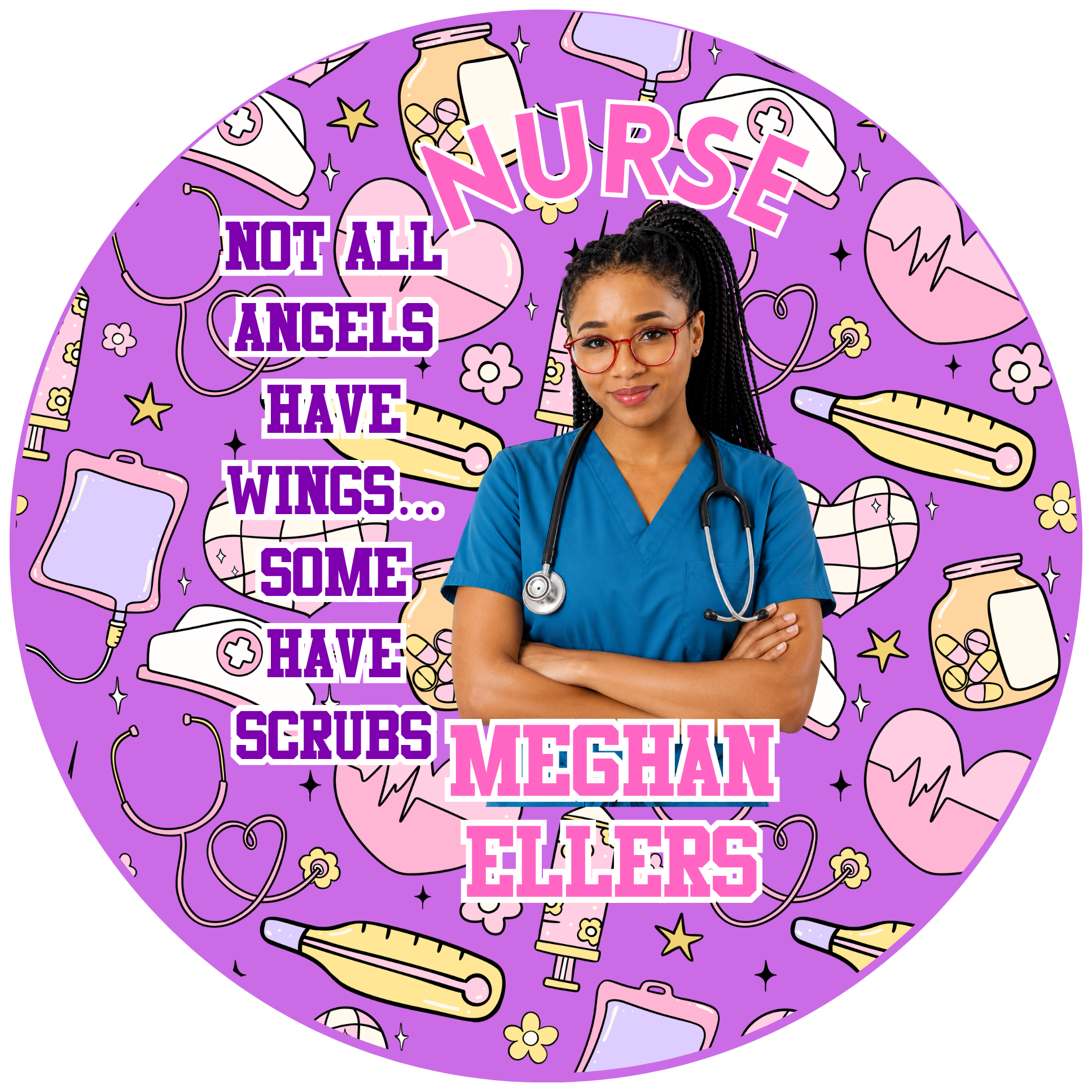 Career Photo Buttons Nurse