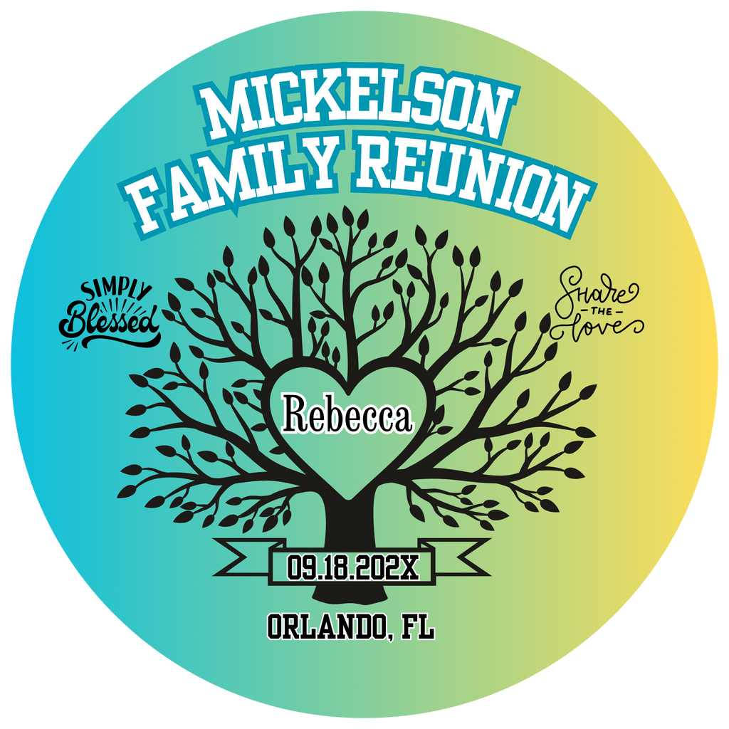 Event Photo Buttons Family Reunion