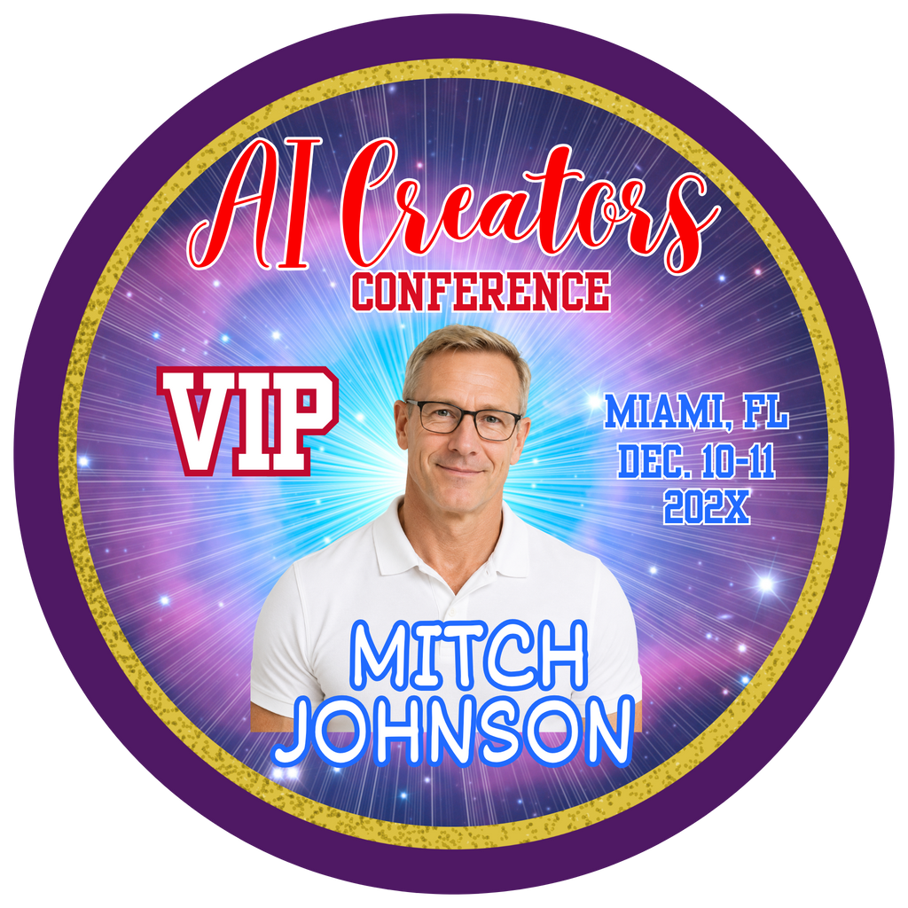 Business Conference Photo Buttons VIP