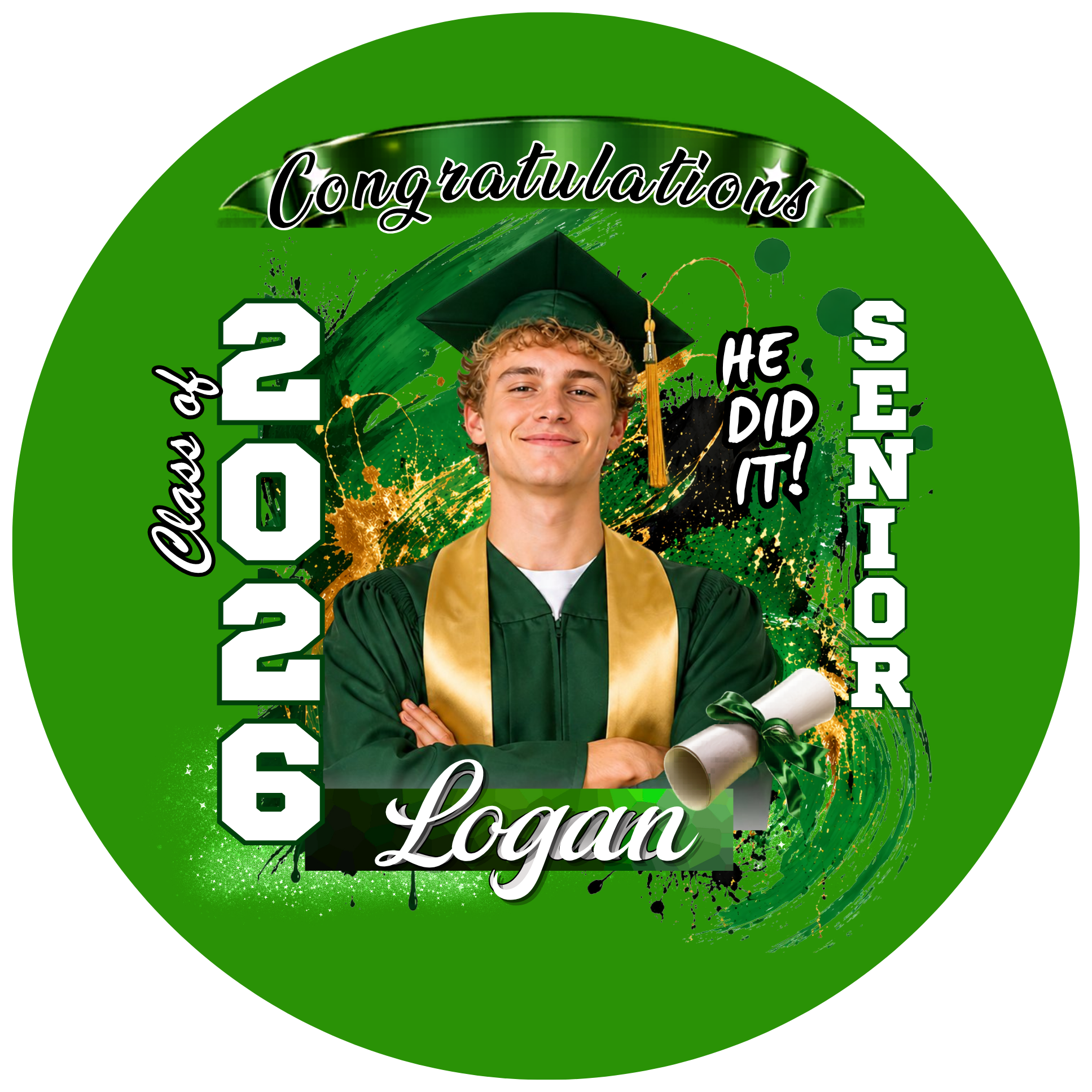 Graduation Photo Buttons