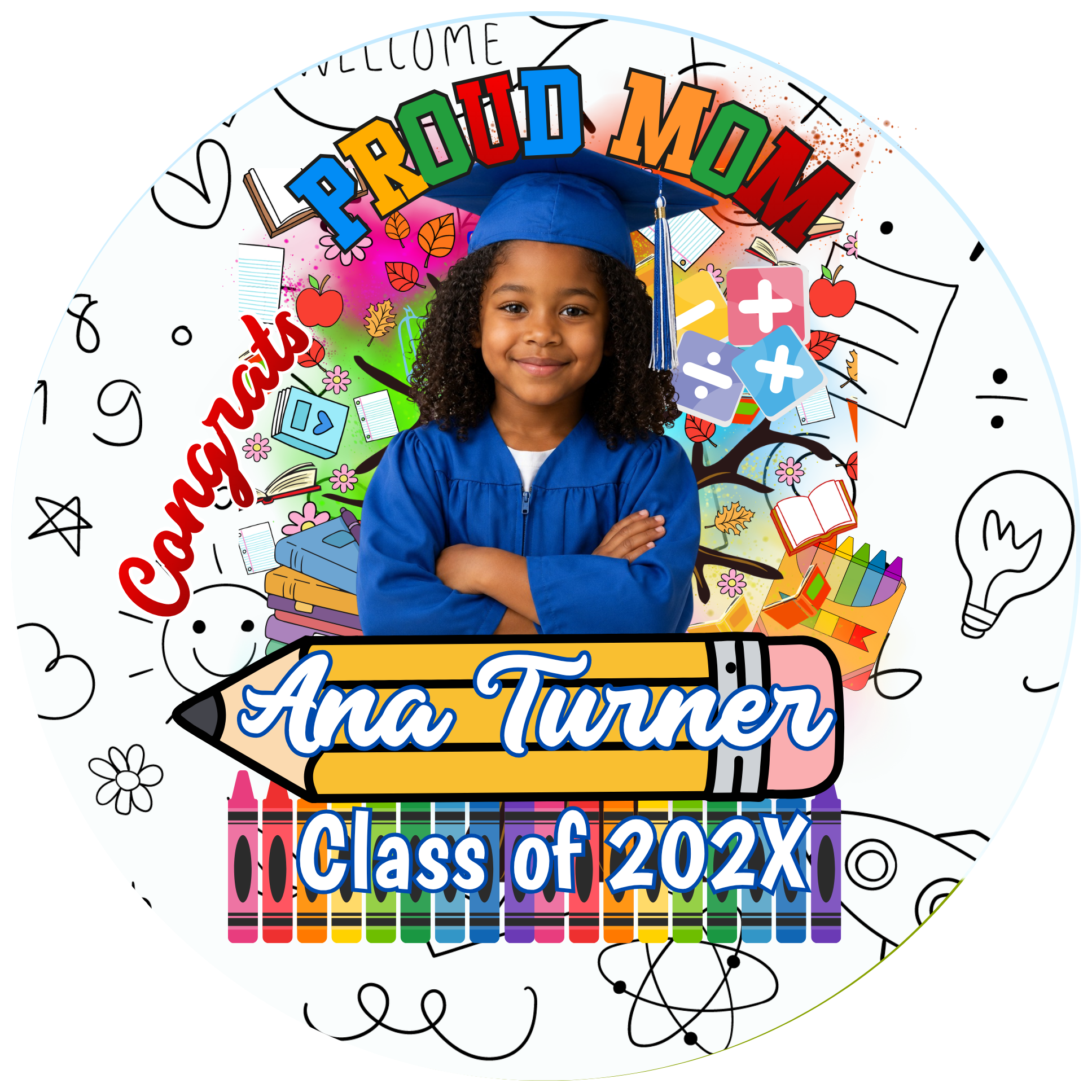 Graduation Photo Buttons