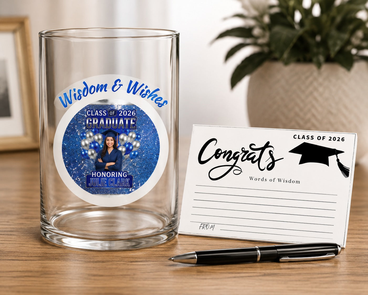 Custom Wisdom Jar Wedding | Birthday | Graduation
