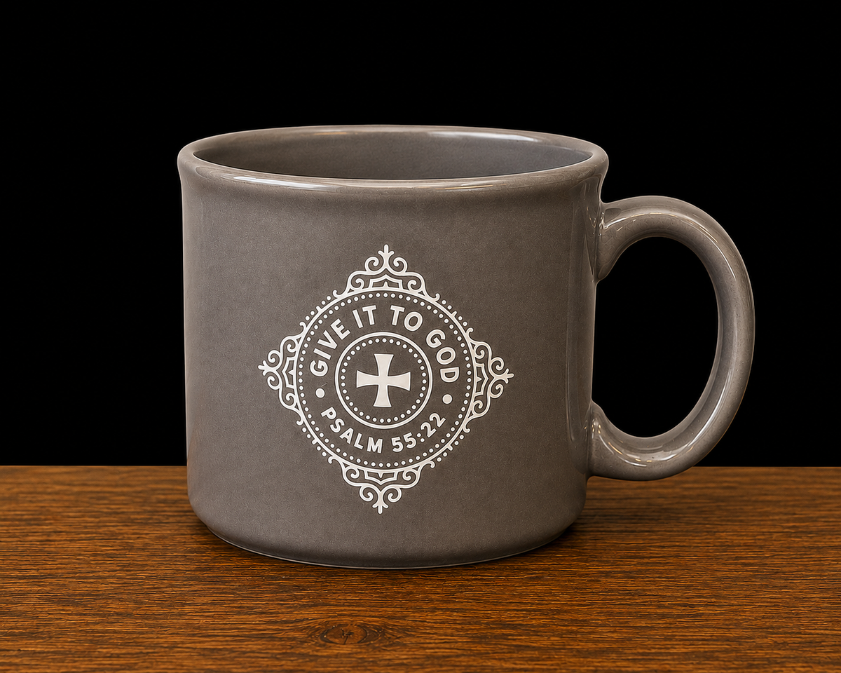 Inspirational Stoneware Mugs - Set of 2