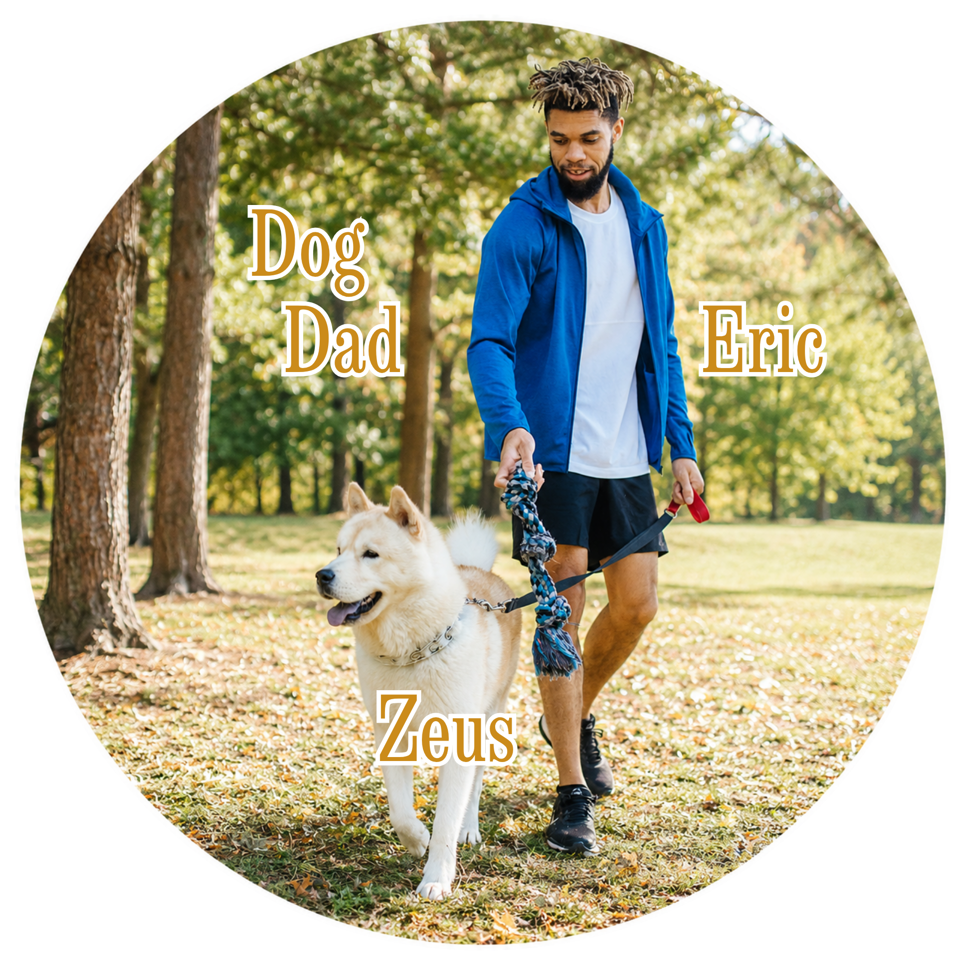 Pet Photo Buttons Dog Dad