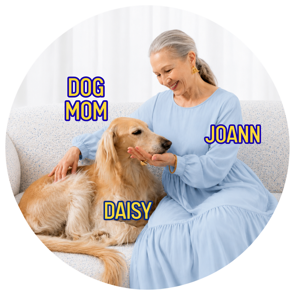 Pet Photo Buttons Dog Mom
