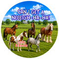 Pet Photo Buttons Horse Herd