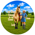 Pet Photo Buttons Horse Owner