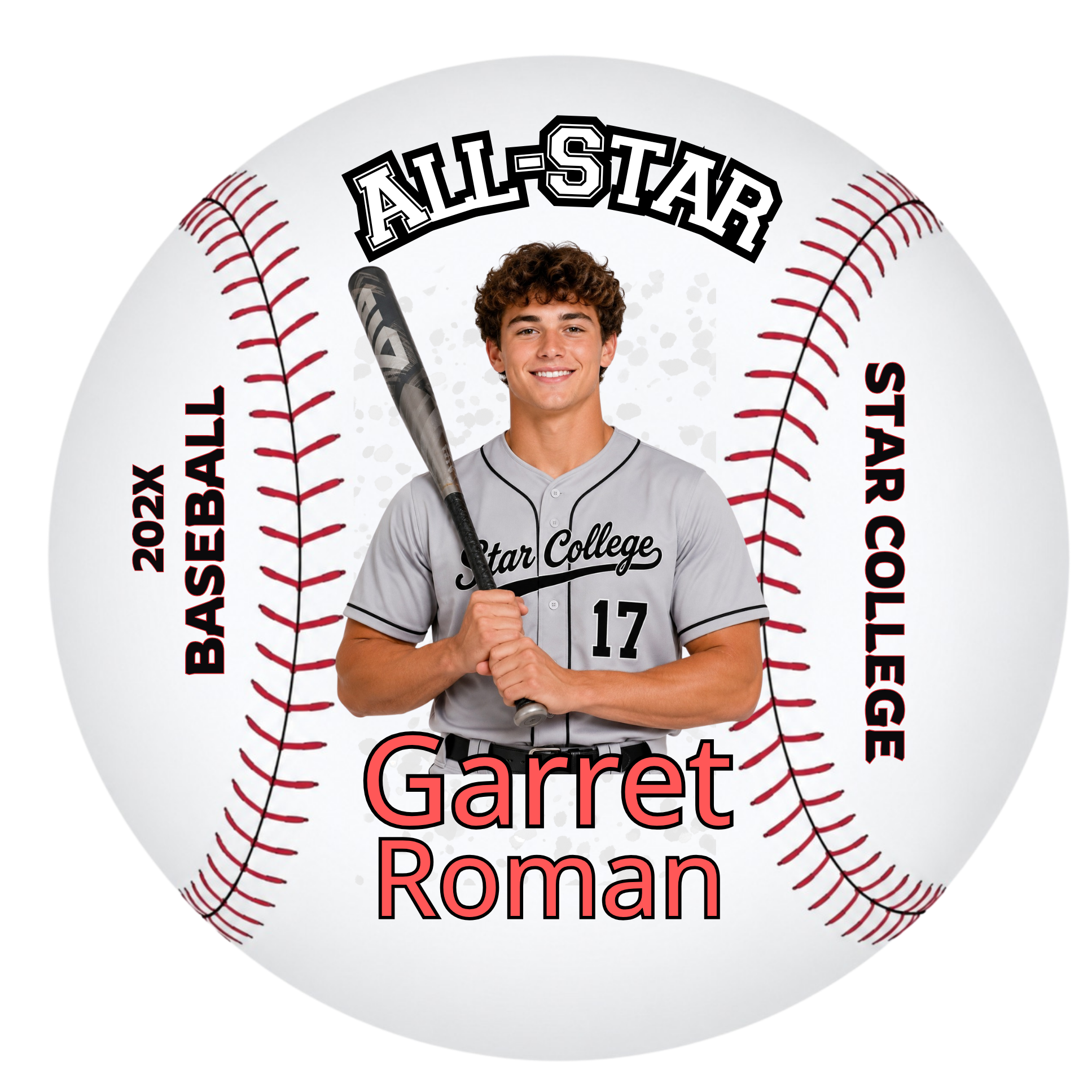 Baseball Photo Buttons