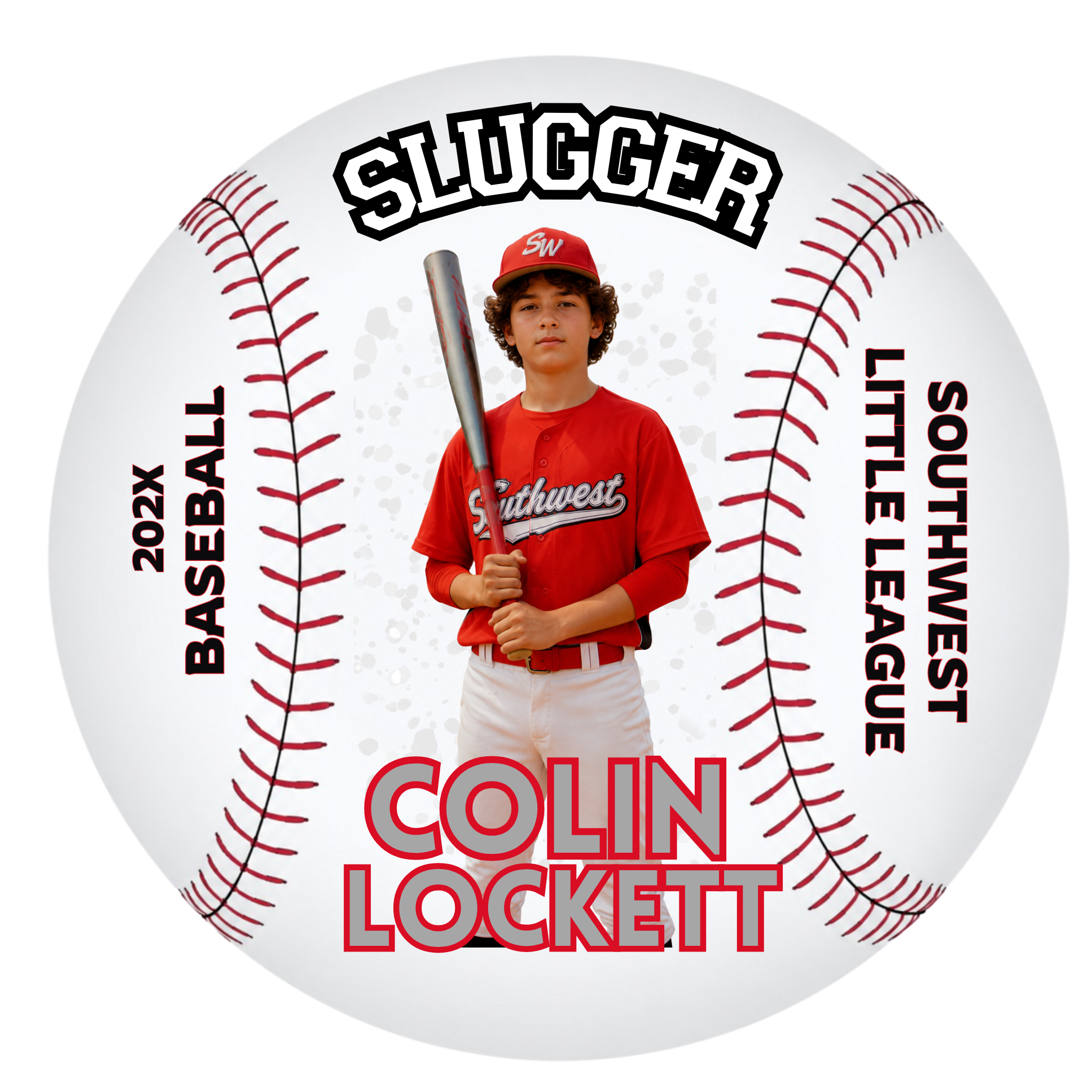 Baseball Photo Buttons Little League