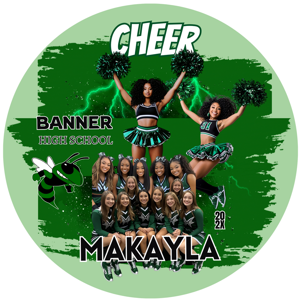 Cheer Photo Buttons