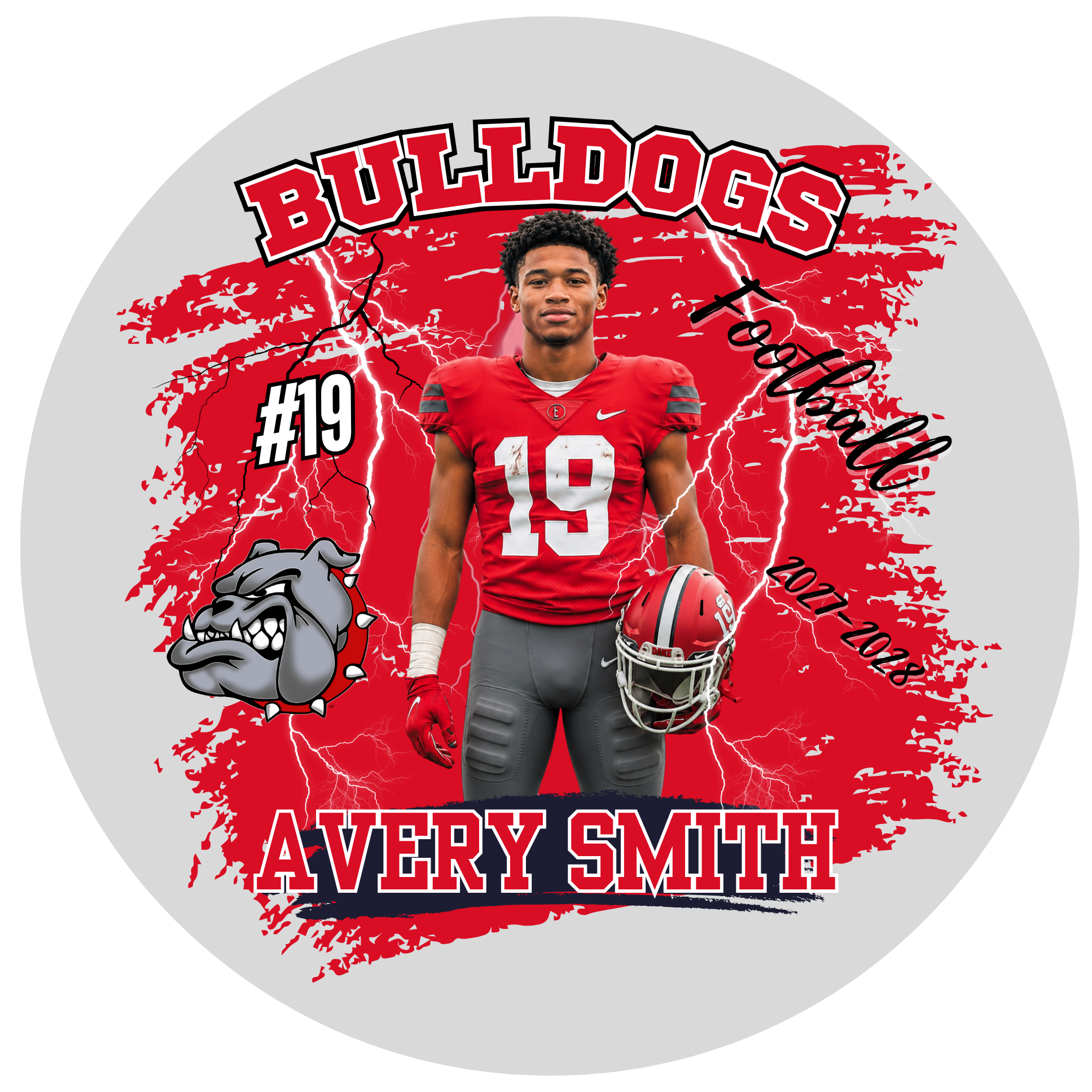 Football Photo Buttons
