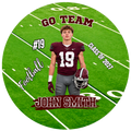 Football Photo Buttons - Field