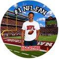 NFL Football Fan Photo Buttons