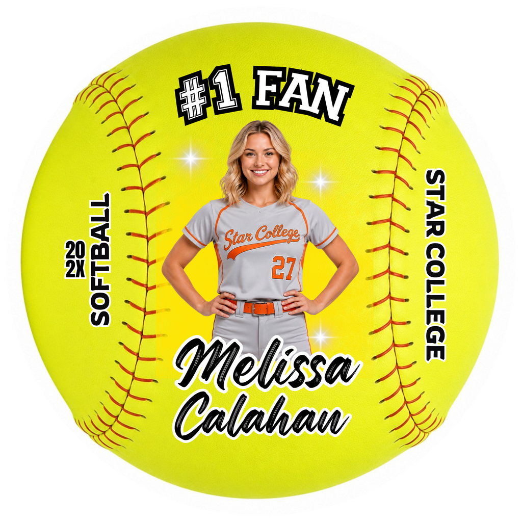Softball Photo Buttons