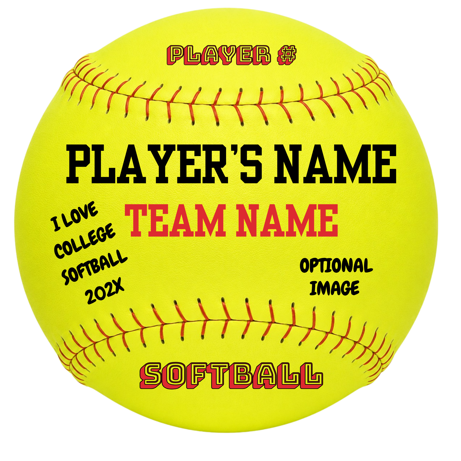 Softball Photo Buttons