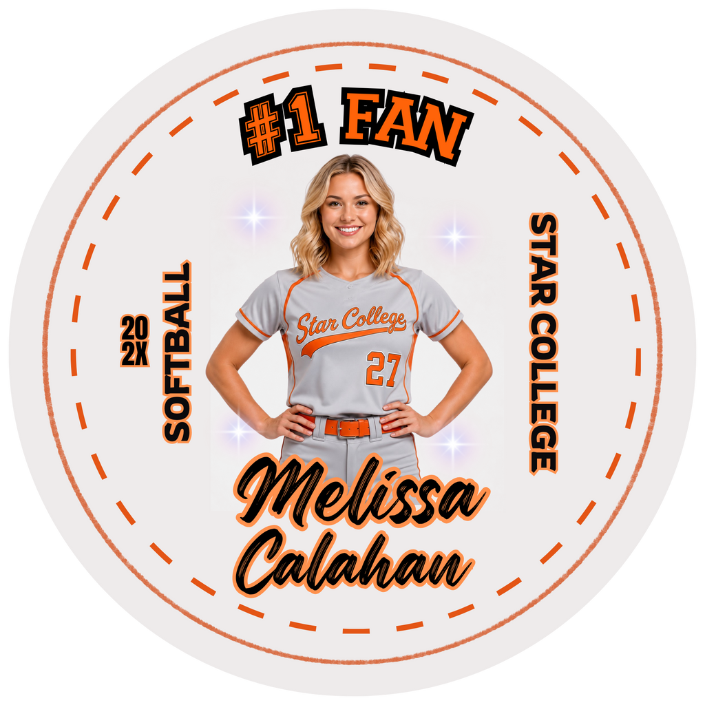 Softball Photo Buttons