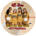 Volleyball Photo Buttons