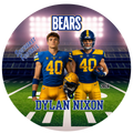 Football Photo Buttons - Stadium