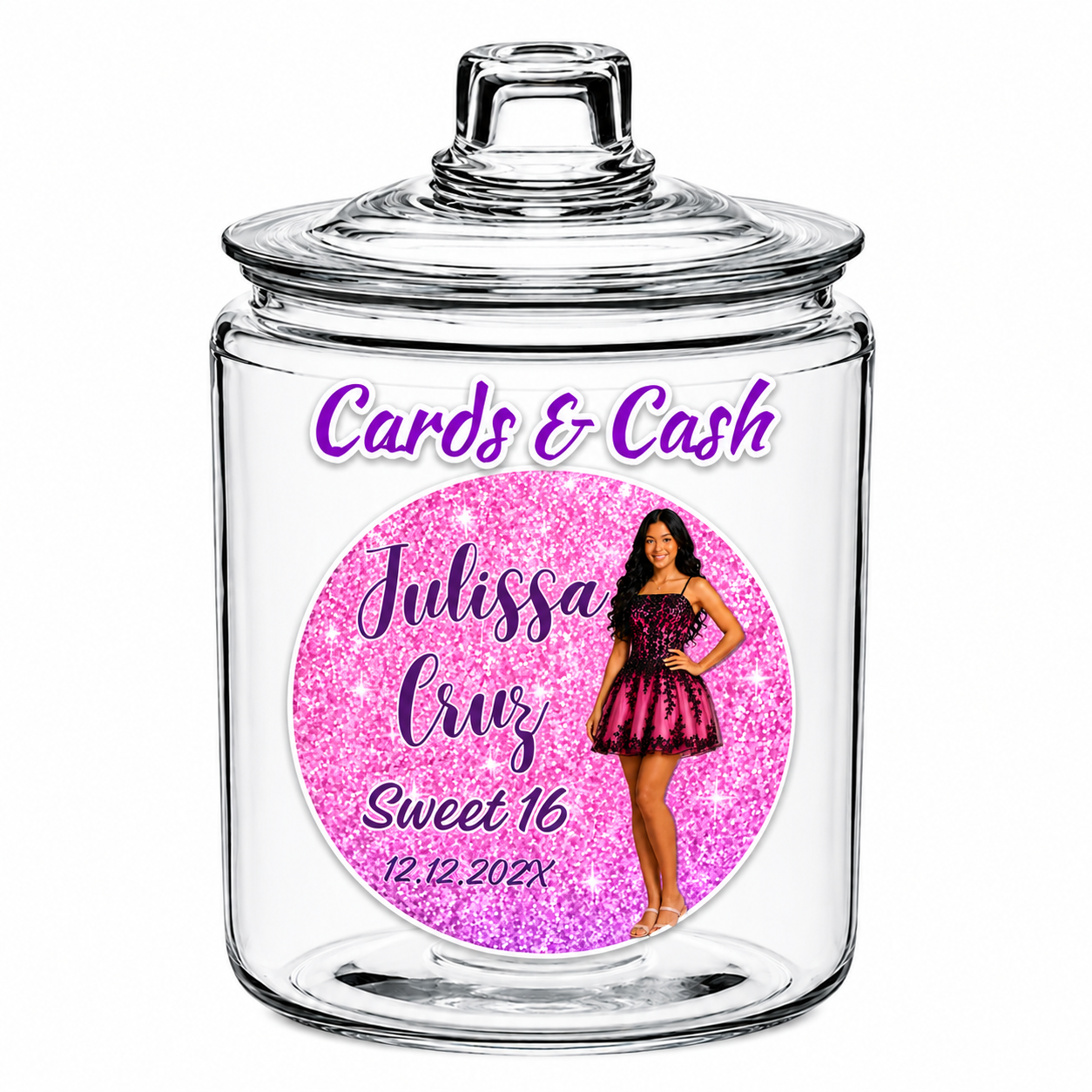 Custom Cash & Money Gift Jar Cards & Cash
