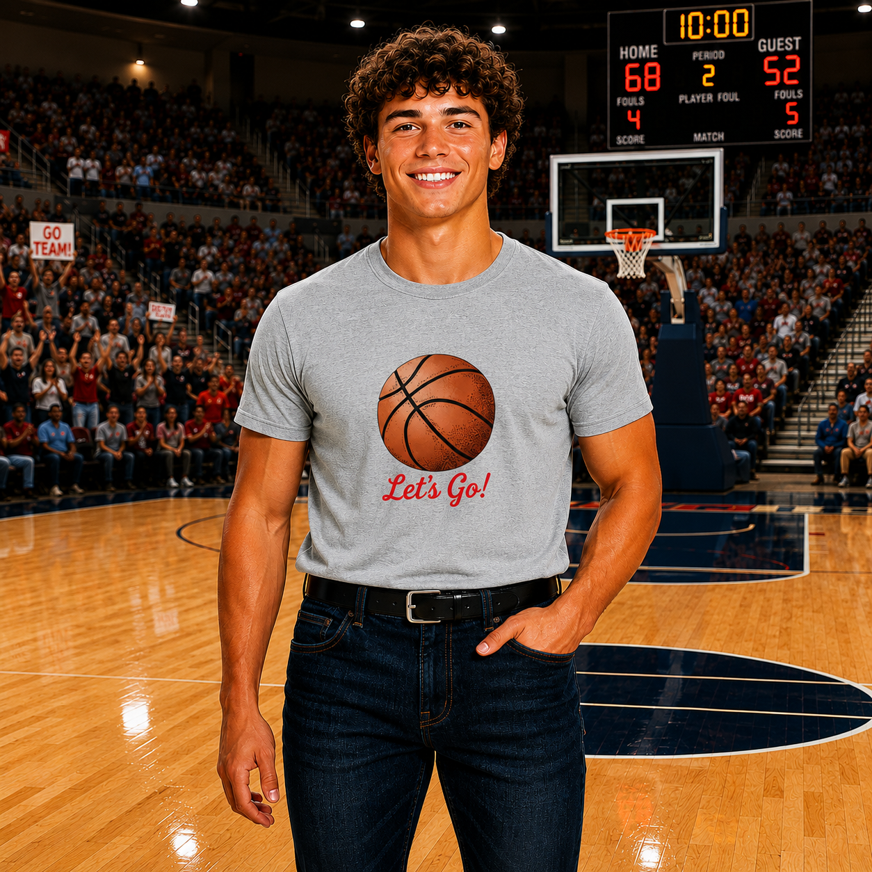 Sports Graphic T-Shirt Basketball