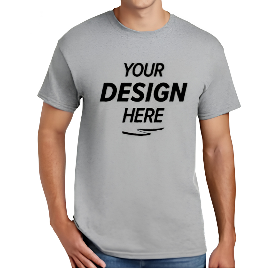 Custom Graphic T-Shirt Gray