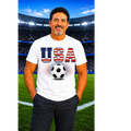 Sports Graphic T-Shirt Soccer USA