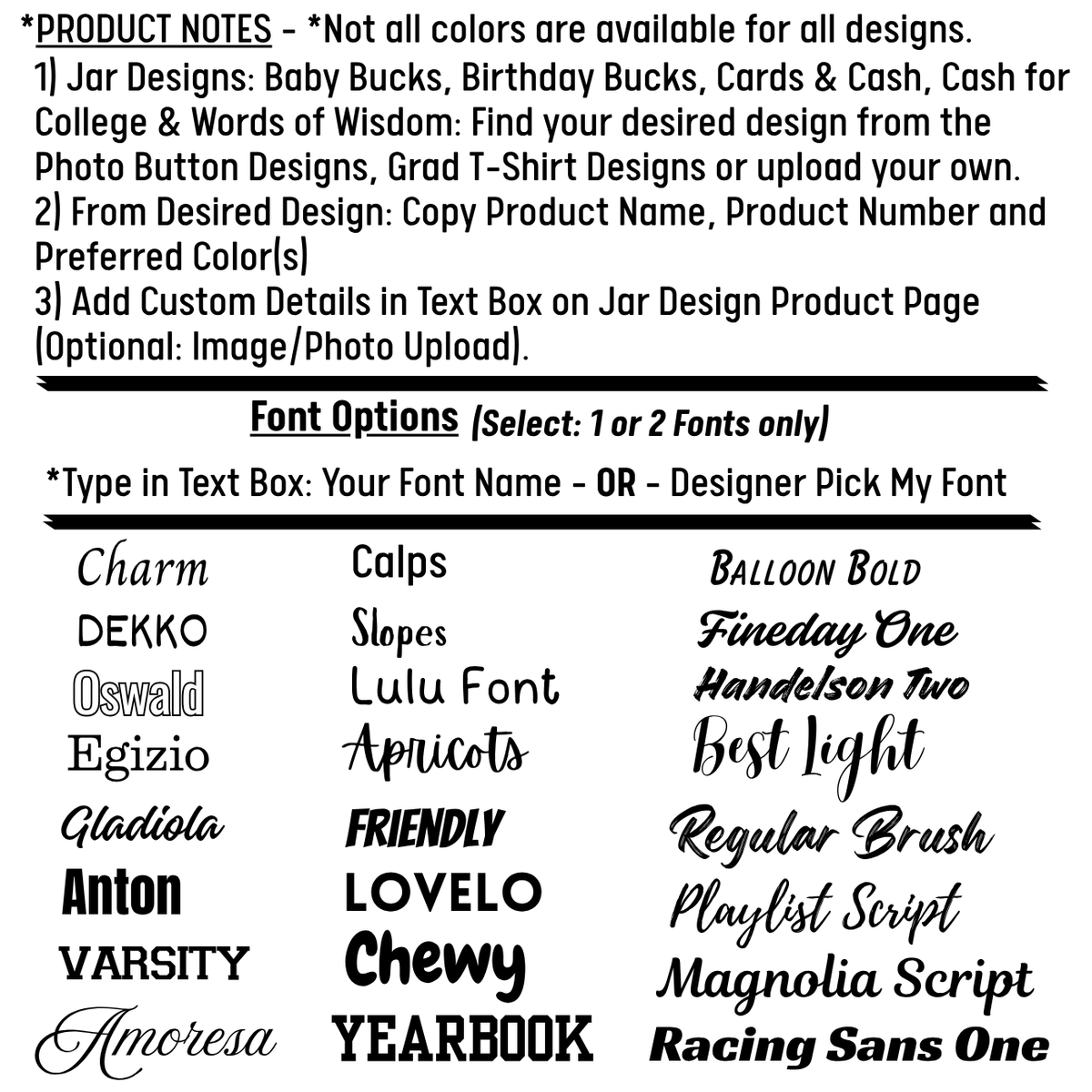 Custom Cash & Money Gift Jar Cash for College