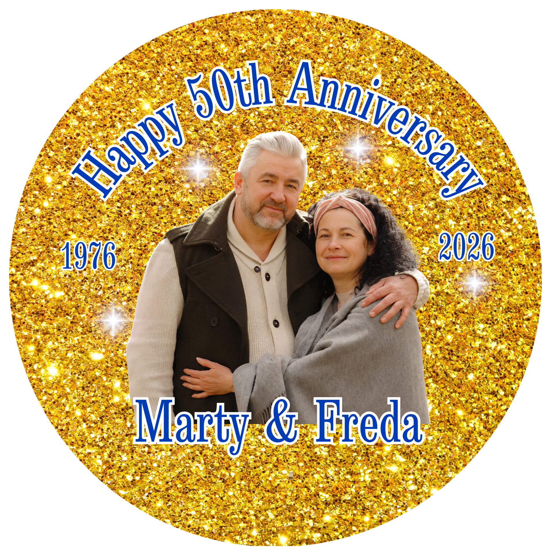 Anniversary Photo Buttons