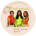 Wedding Photo Buttons Bridesmaid