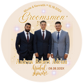 Wedding Photo Buttons Groomsmen