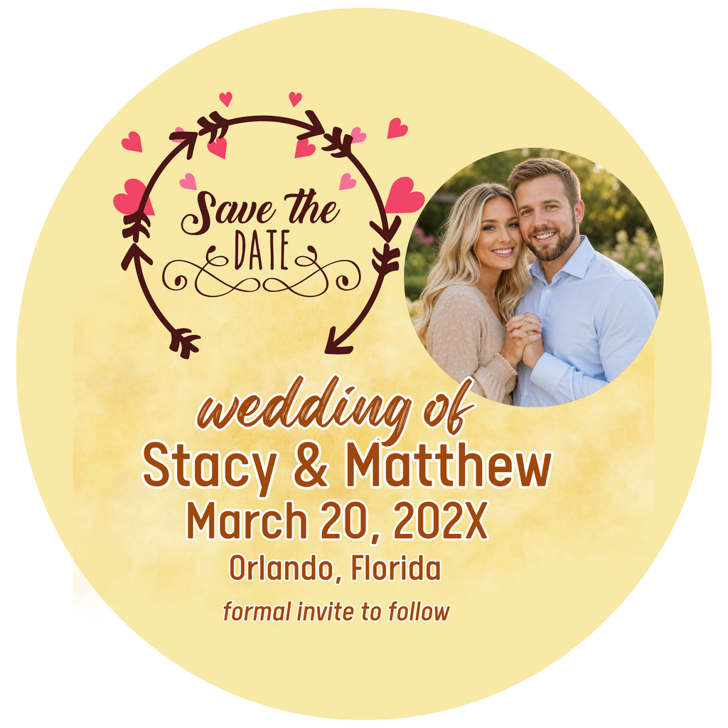 Save the Date Photo Buttons