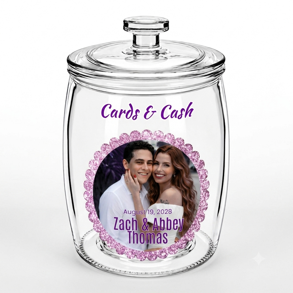 Custom Cash & Money Gift Jar Cards & Cash